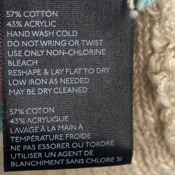 Urban Outfitters BDG Cardigan Striped Dolman Short Sleeves Cotton Beige Womens S - Picture 8 of 8